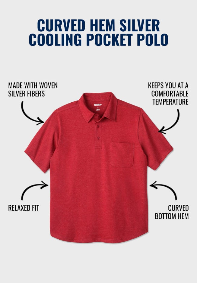 SILVER Cooling Pocket Polo image number 1