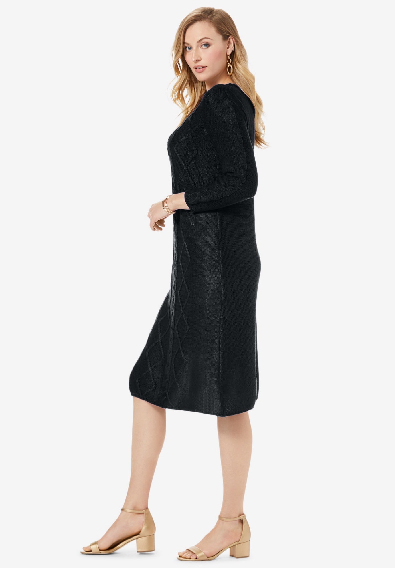 Cable Sweater Dress image number 2
