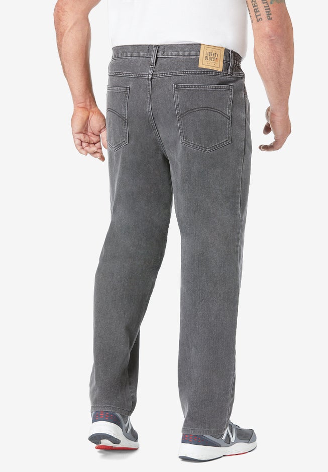 Straight-Fit Stretch 5-Pocket Jeans image number 1