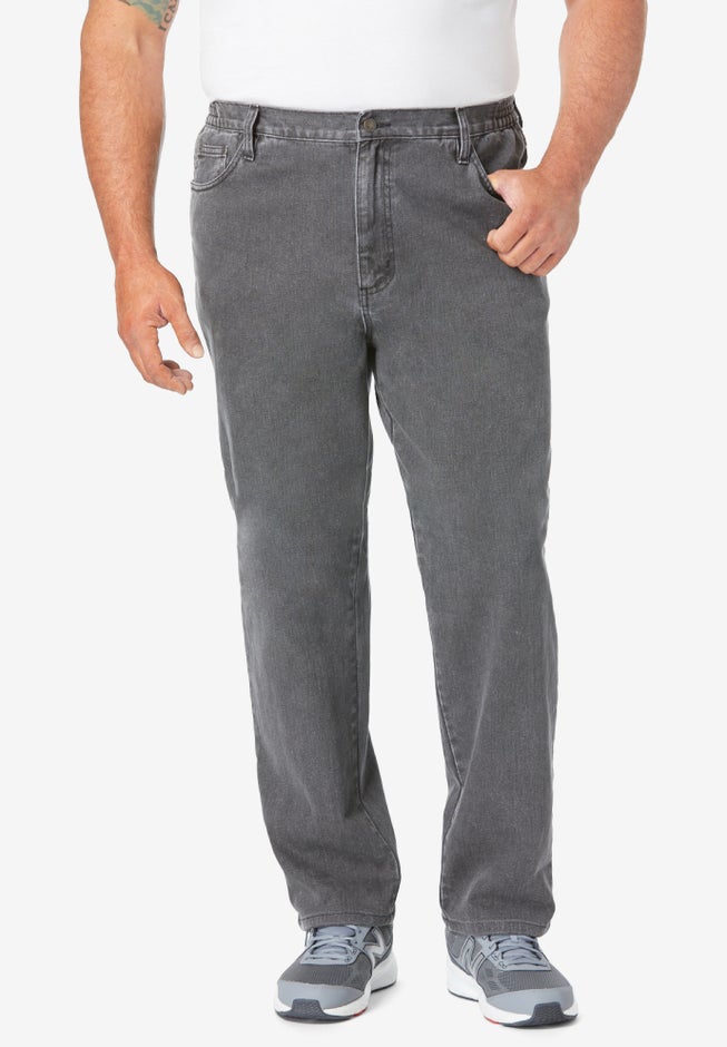 Straight-Fit Stretch 5-Pocket Jeans image number 0