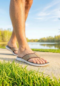 Big and Tall Canvas Flip Flop from KingSize
