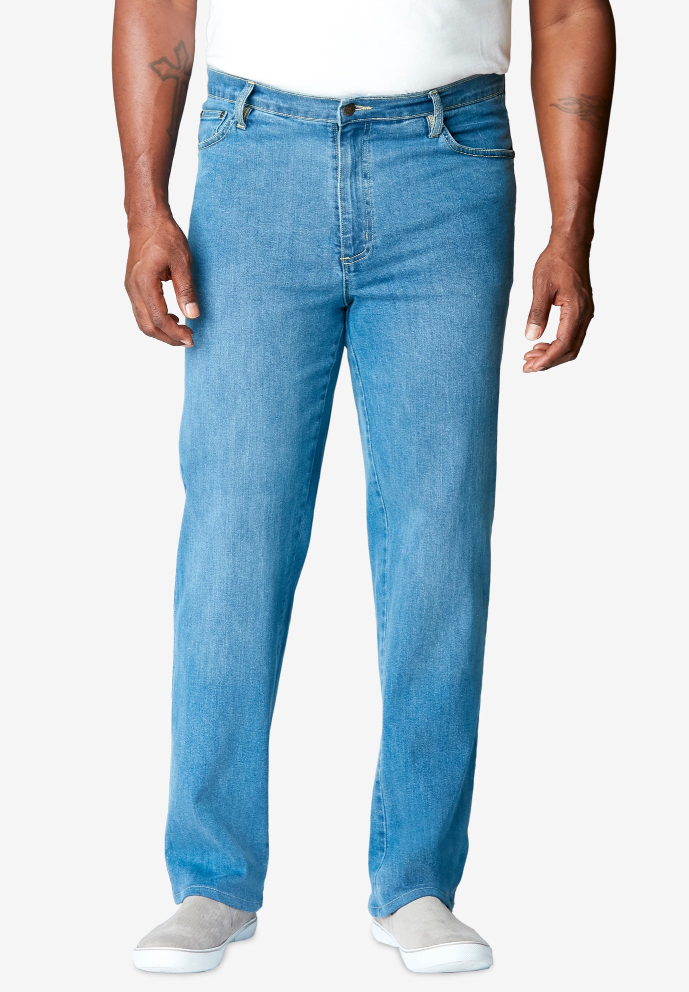 Relaxed-Fit Stretch 5-Pocket Jeans image number 0