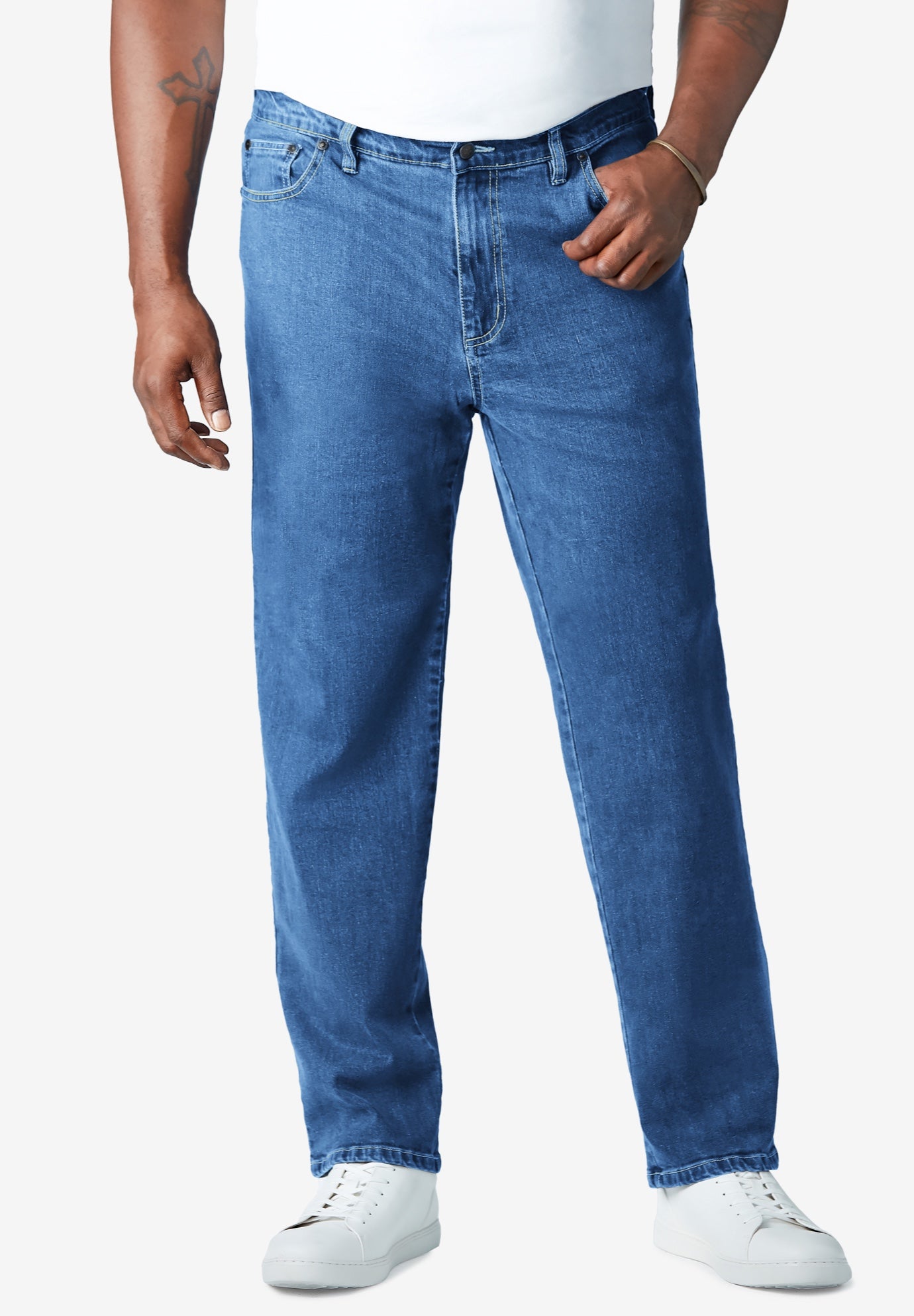 Relaxed-Fit Stretch 5-Pocket Jeans image number 0