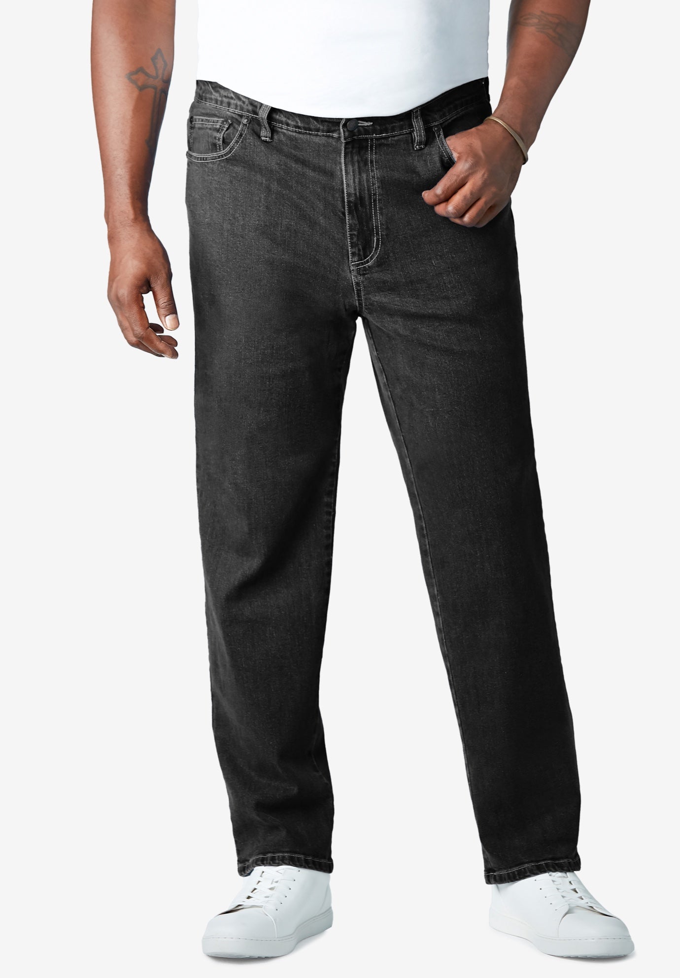 Relaxed-Fit Stretch 5-Pocket Jeans image number 0