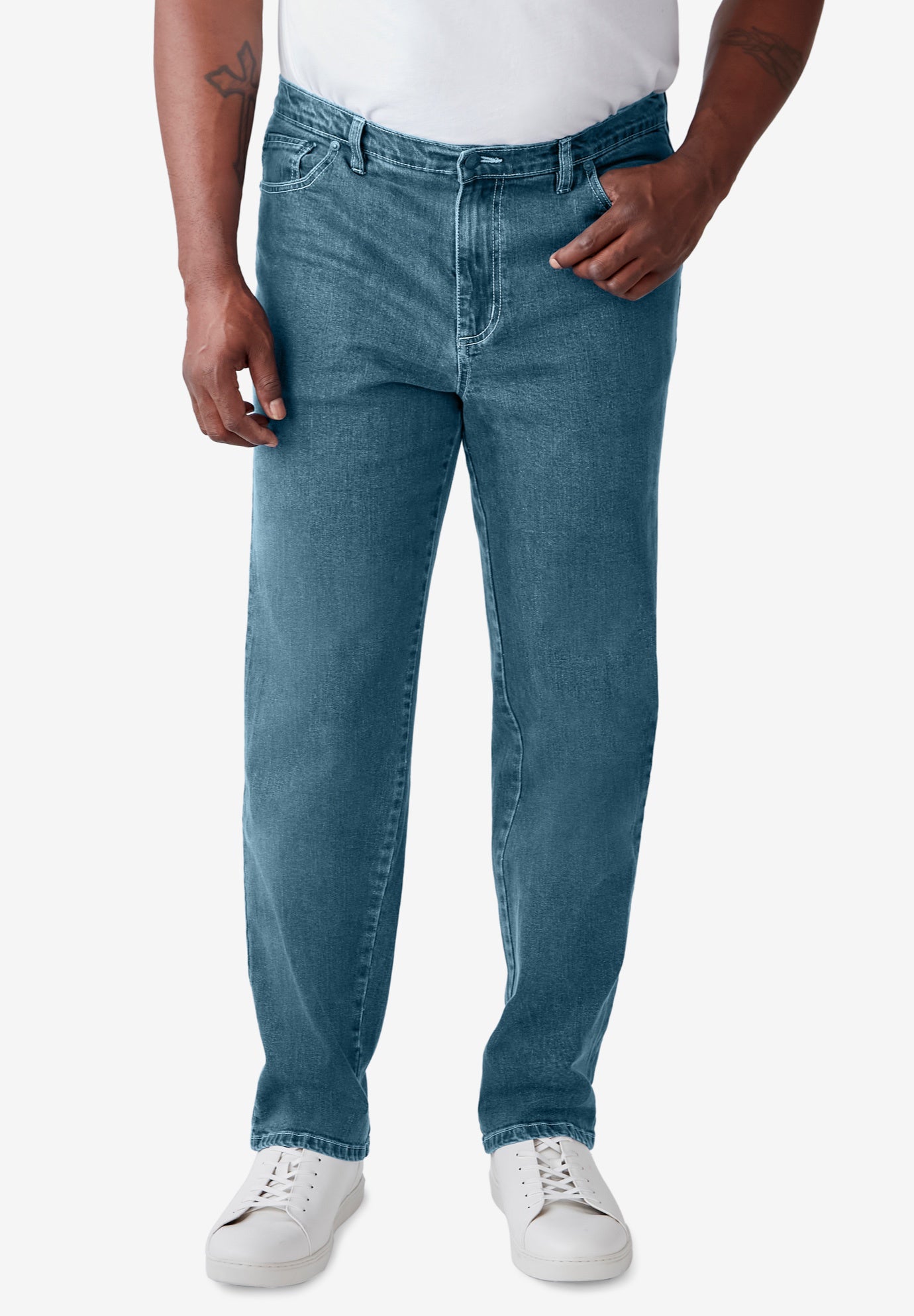 Relaxed-Fit Stretch 5-Pocket Jeans image number 0