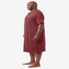 Short-Sleeve Jersey Henley Nightshirt image number null