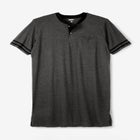 Short-Sleeve Jersey Henley Nightshirt image number 1