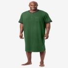 Short-Sleeve Jersey Henley Nightshirt image number null
