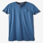 Short-Sleeve Jersey Henley Nightshirt image number null