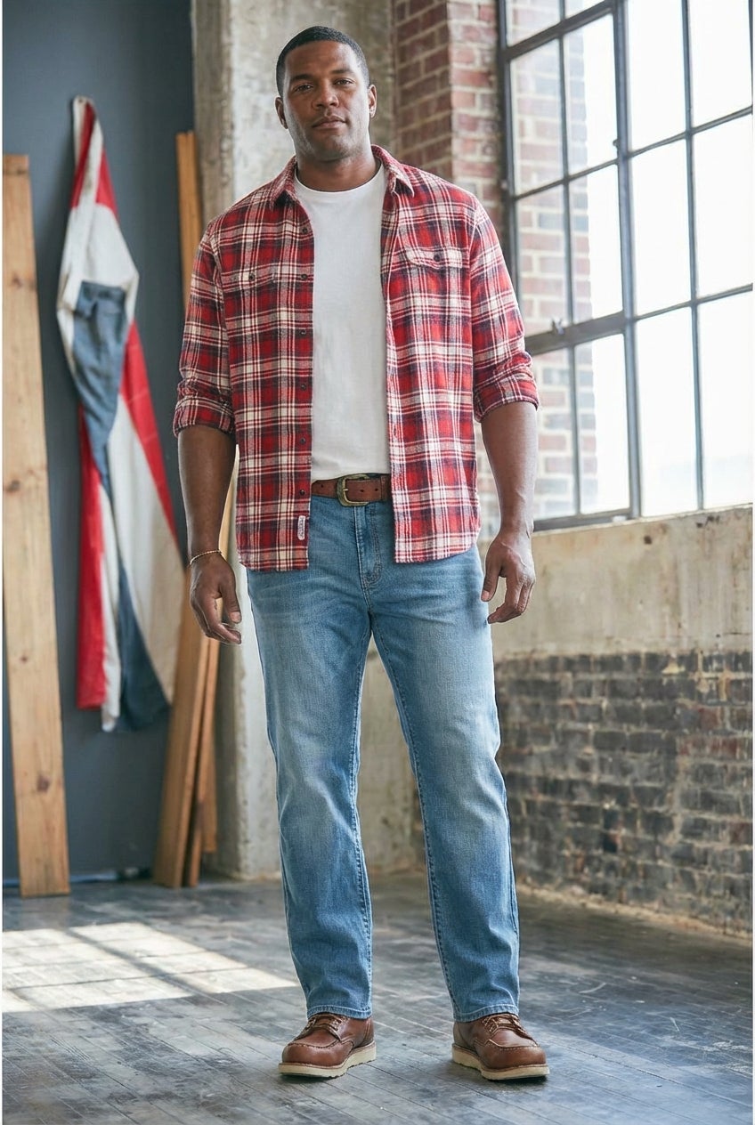 Liberty Blues&trade; Loose Fit 5-Pocket Stretch Jeans image number 0