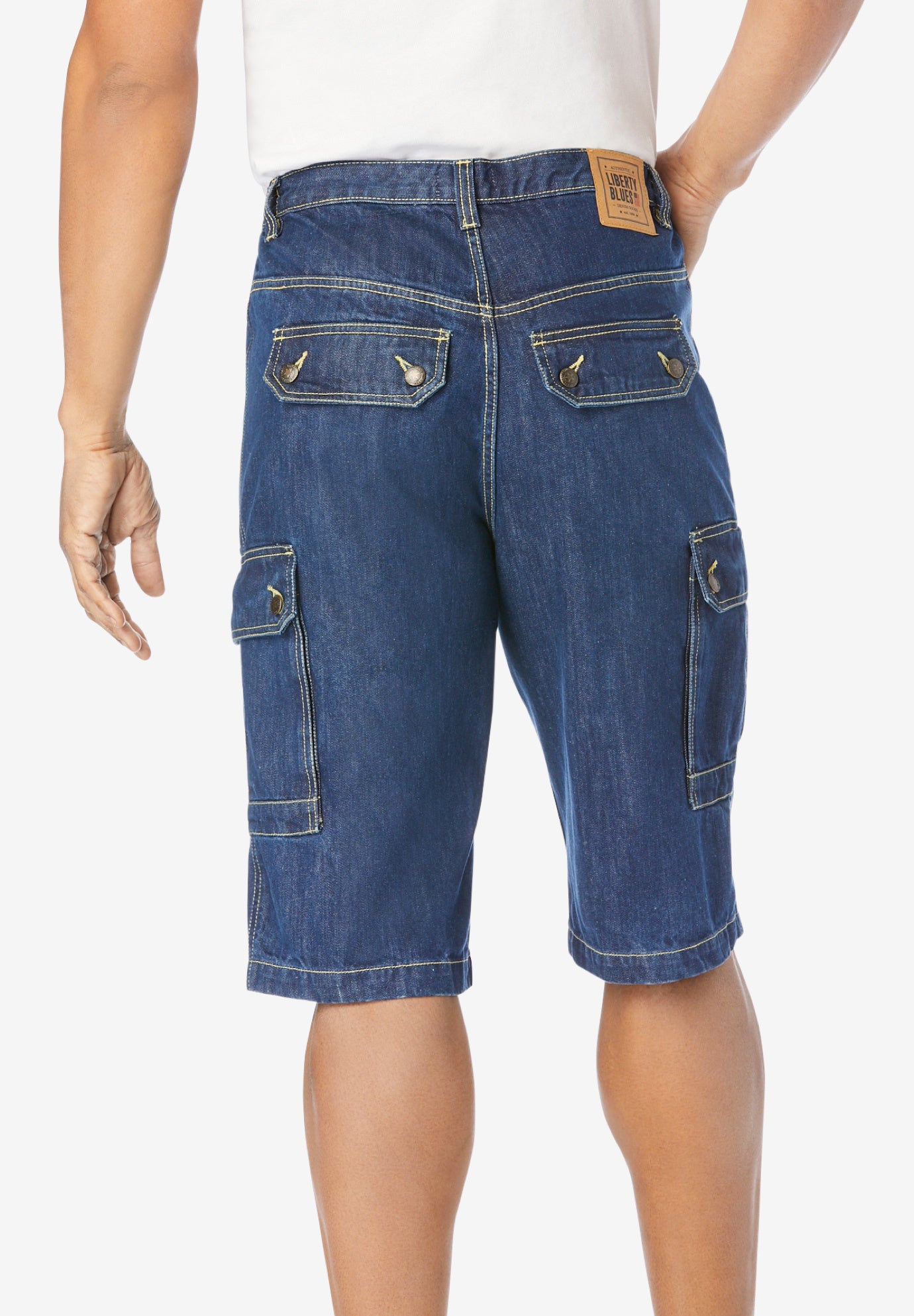 Denim Cargo Shorts image number 1