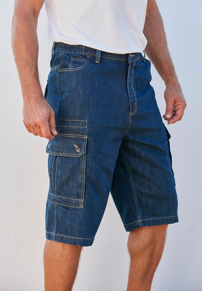 Denim Cargo Shorts image number 5