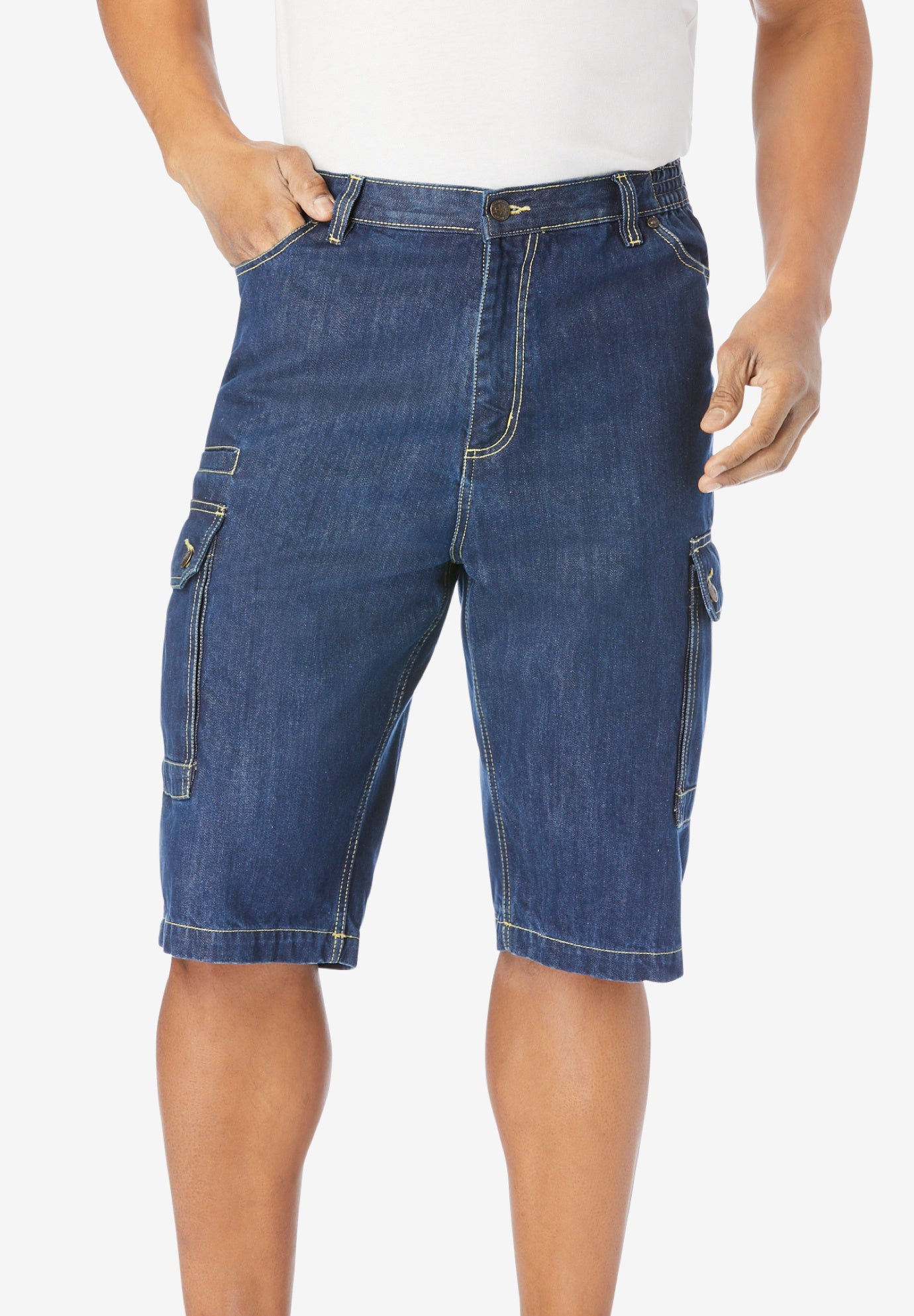 Denim Cargo Shorts image number 0