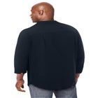 Gauze Mandarin Collar 3/4 Sleeve Shirt image number null