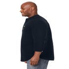 Gauze Mandarin Collar 3/4 Sleeve Shirt image number null