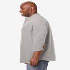 Gauze Mandarin Collar 3/4 Sleeve Shirt image number null