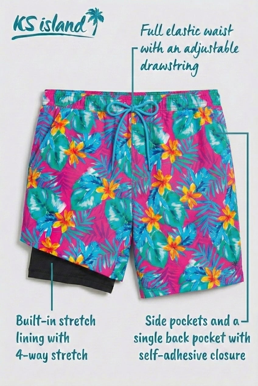 5" Swim Shorts with Super Stretch Liner image number 1