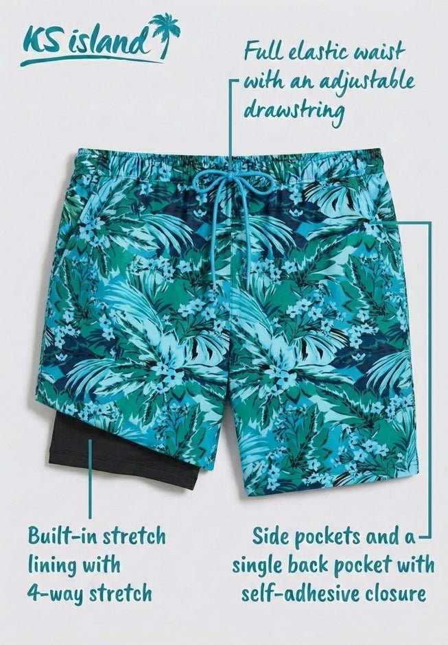 5" Swim Shorts with Super Stretch Liner image number 1