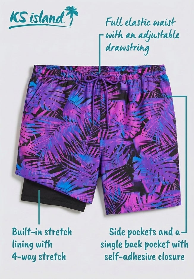 5" Swim Shorts with Super Stretch Liner image number 1