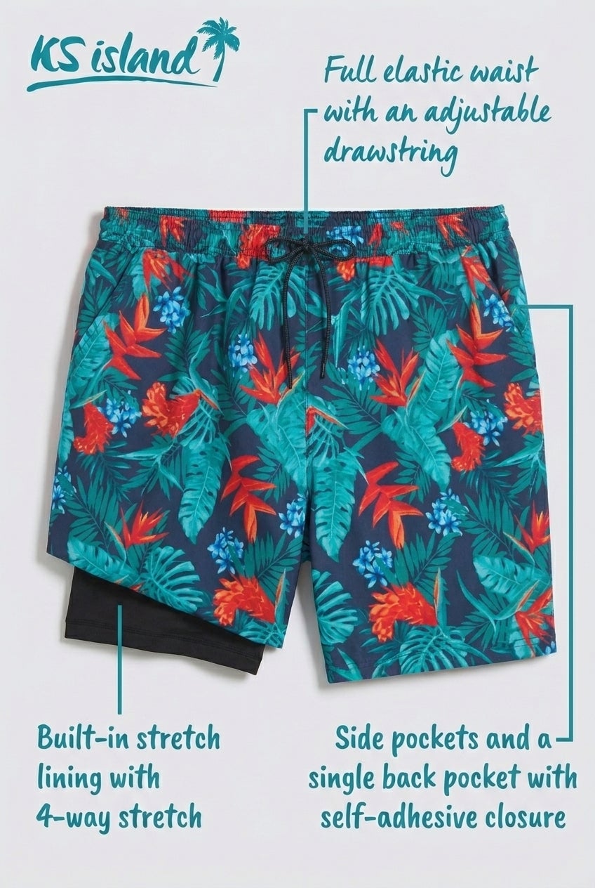 5" Swim Shorts with Super Stretch Liner image number 1