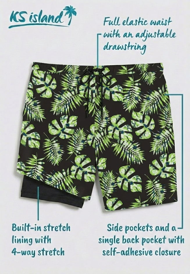 8" Swim Trunks with Super Stretch Liner image number 1