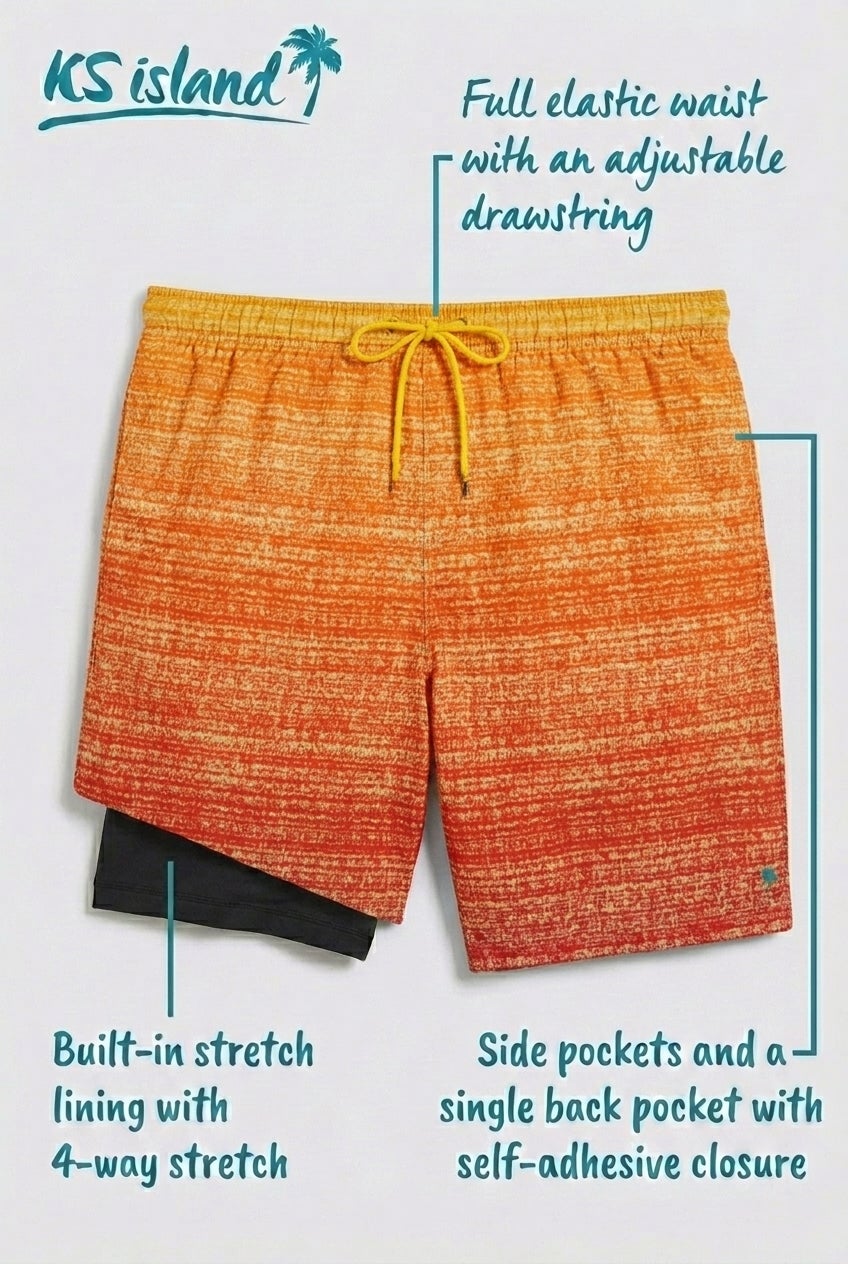 8" Swim Trunks with Super Stretch Liner image number 1