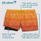 8" Swim Trunks with Super Stretch Liner image number 1