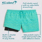 8" Swim Trunks with Super Stretch Liner image number 1
