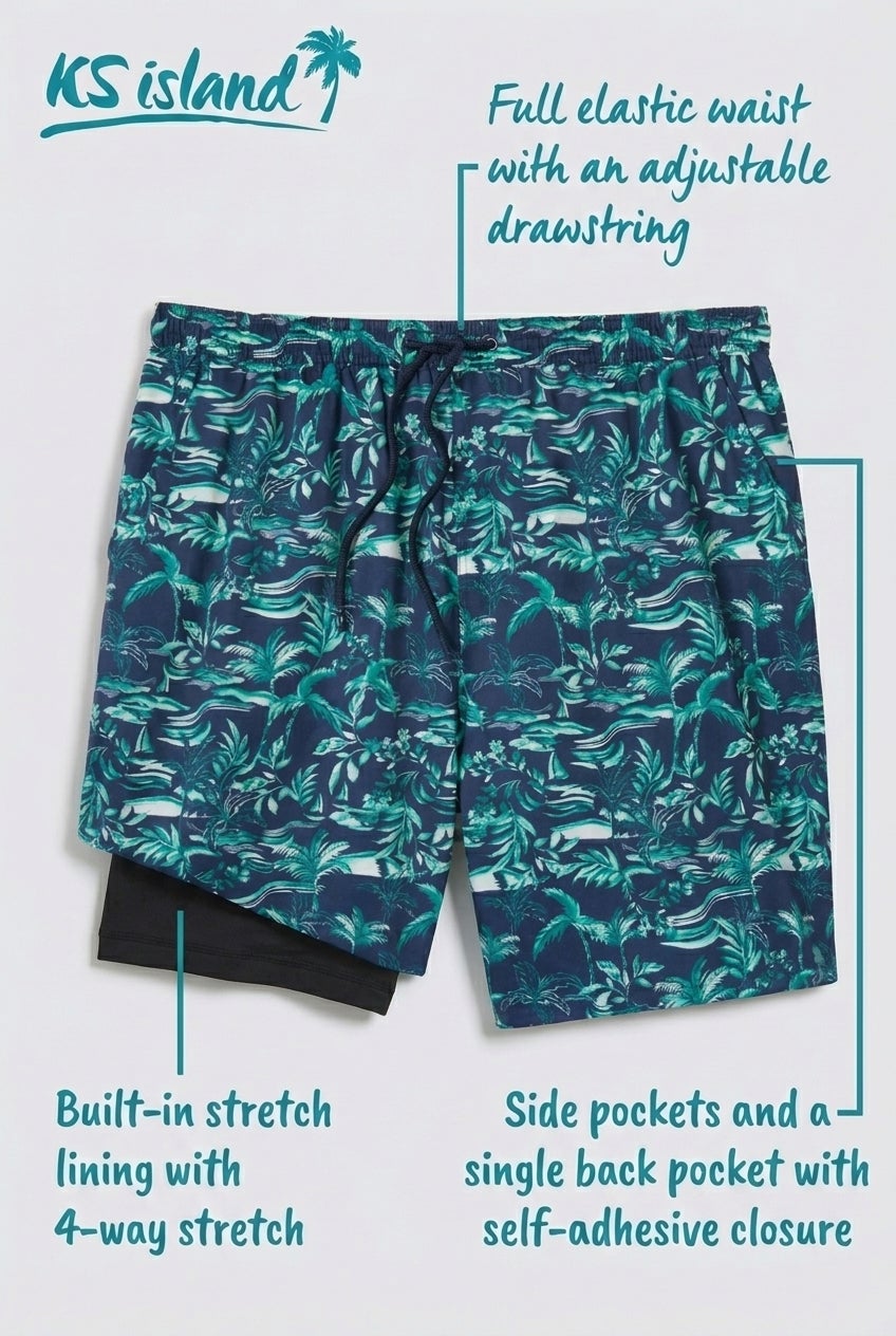 8" Swim Trunks with Super Stretch Liner image number 2