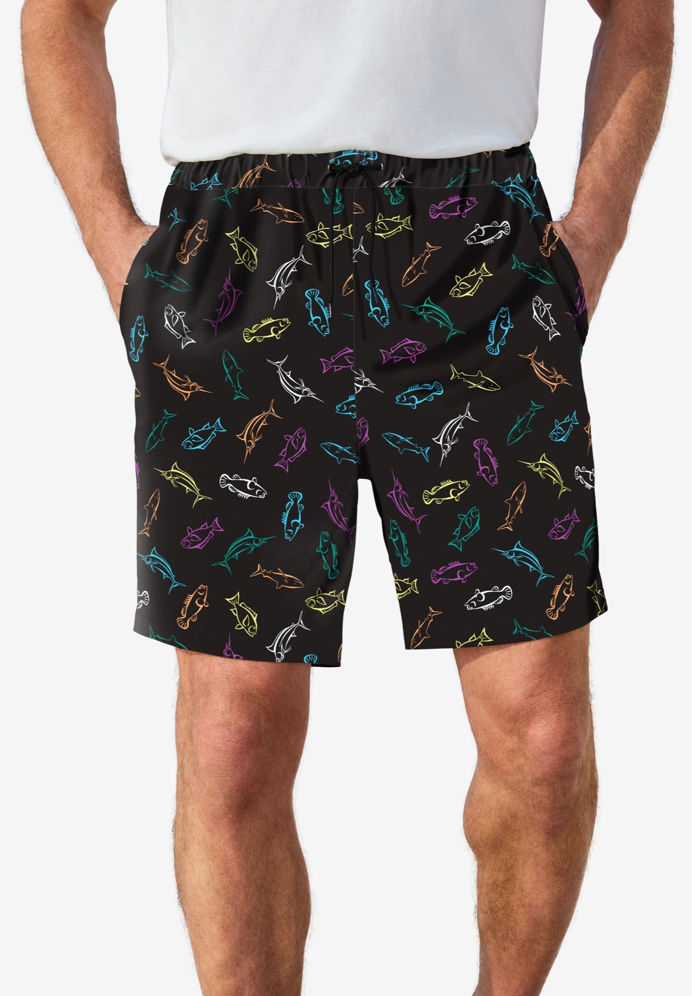 8" Swim Trunks with Super Stretch Liner image number 0