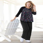 Sport Knit Straight-Leg Pull-On Pants image number null