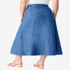 Plus Size 24/7 Stretch A Line Maxi Skirt image number null