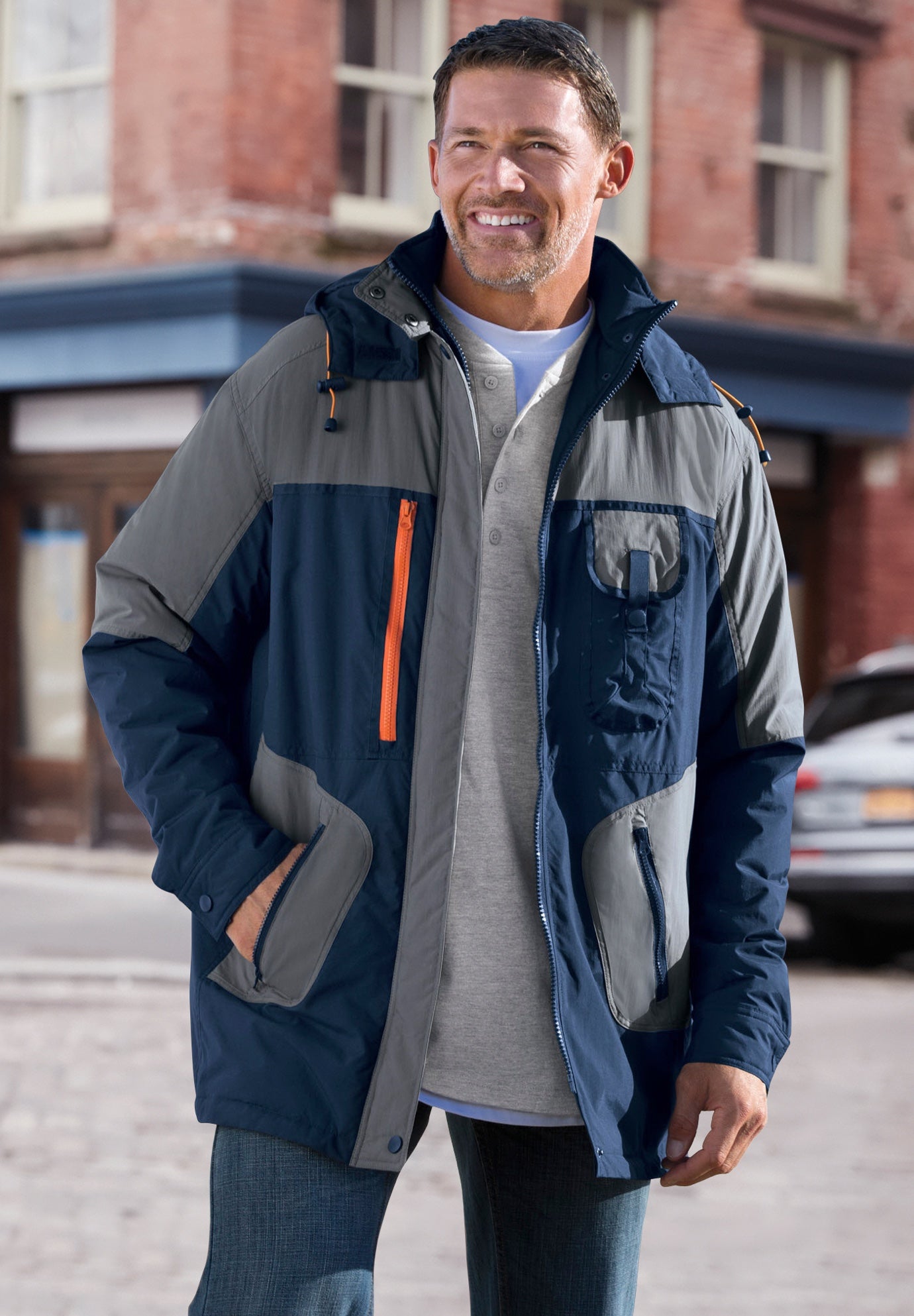 Colorblock Tech Parka image number 1