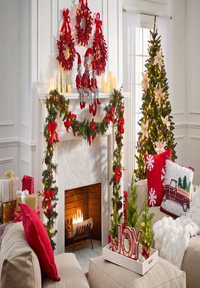 Pre-Lit Tabletop Trees, Set of 3 image number 1