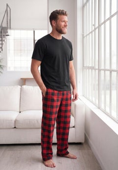 Jersey Knit Plaid Pajama Set