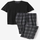 Jersey Knit Plaid Pajama Set image number null