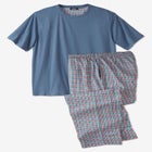 Jersey Knit Plaid Pajama Set image number null