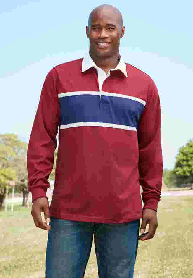 Long-Sleeve Rugby Polo image number 1