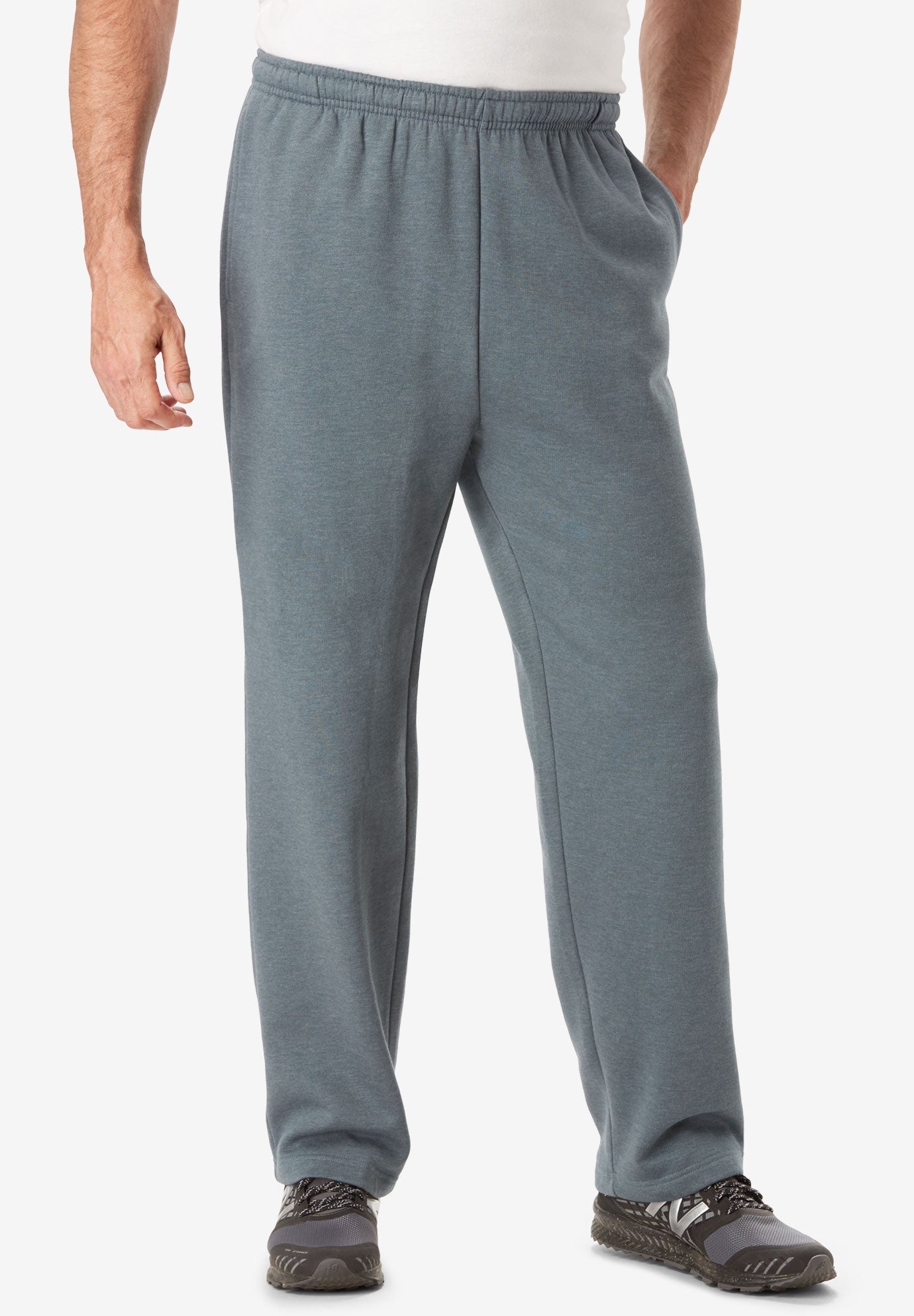 Wicking Fleece Open Bottom Pants by KS Sport™ image number 0