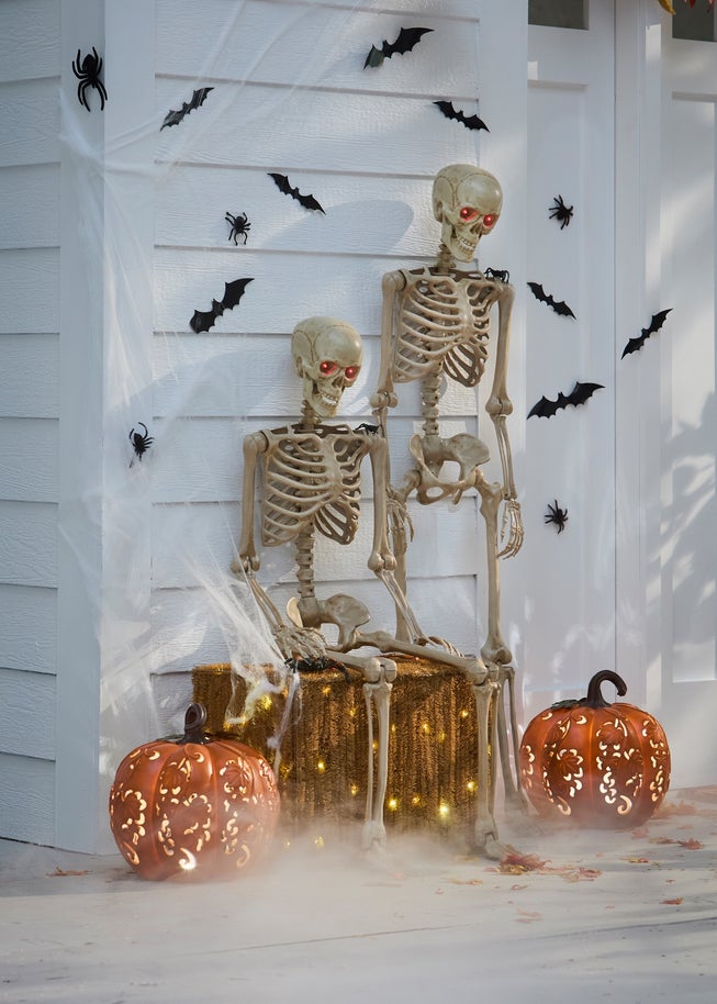 5' Pre-Lit Life-Sized Skeleton image number null