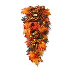 Pre-Lit Pumpkin Swag image number null