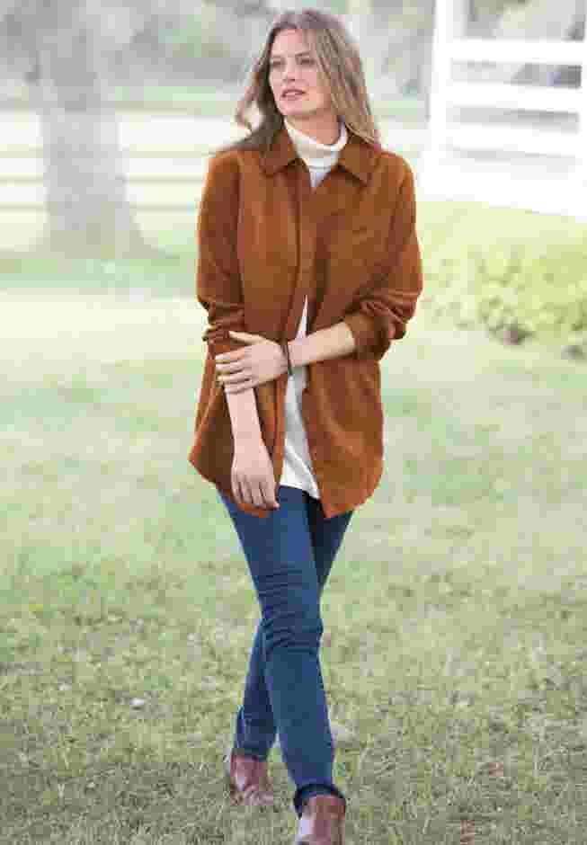 Soft Sueded Moleskin Shirt image number 5