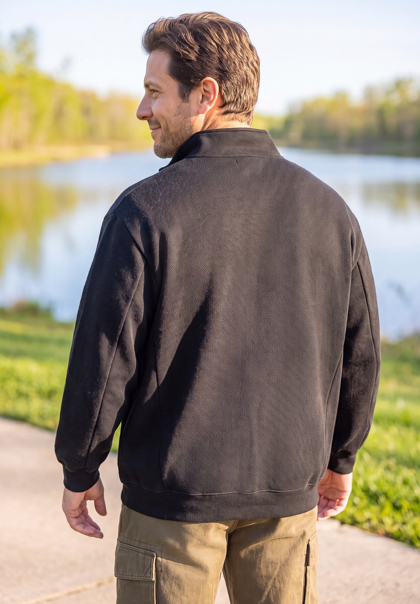 Quarter Zip Fleece Sweater image number 1