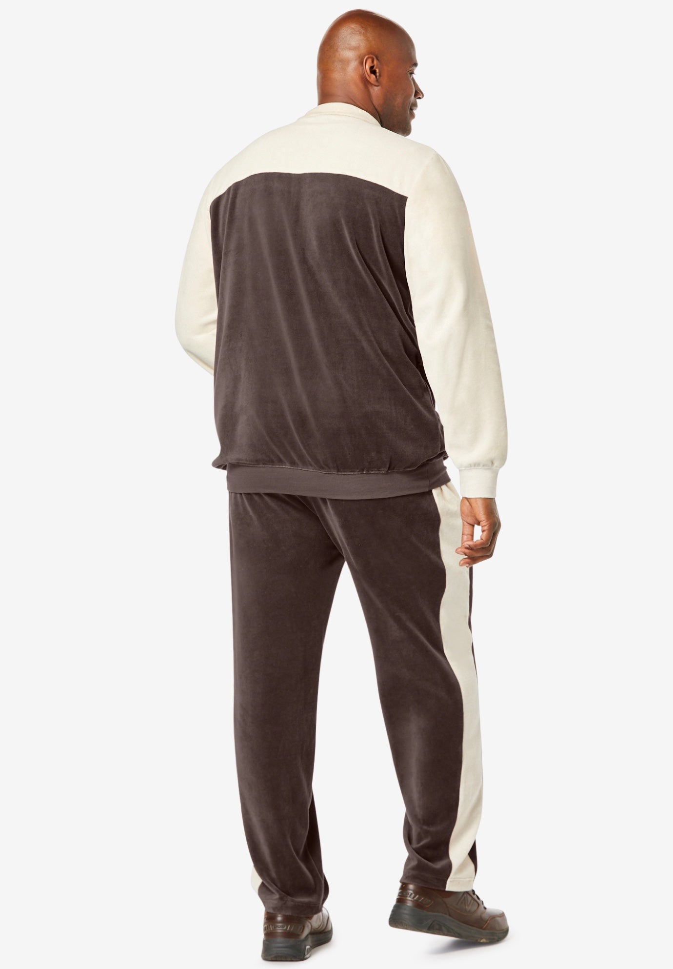 Colorblock Velour Tracksuit image number 2