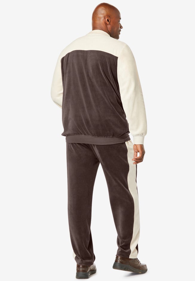 Colorblock Velour Tracksuit image number 2