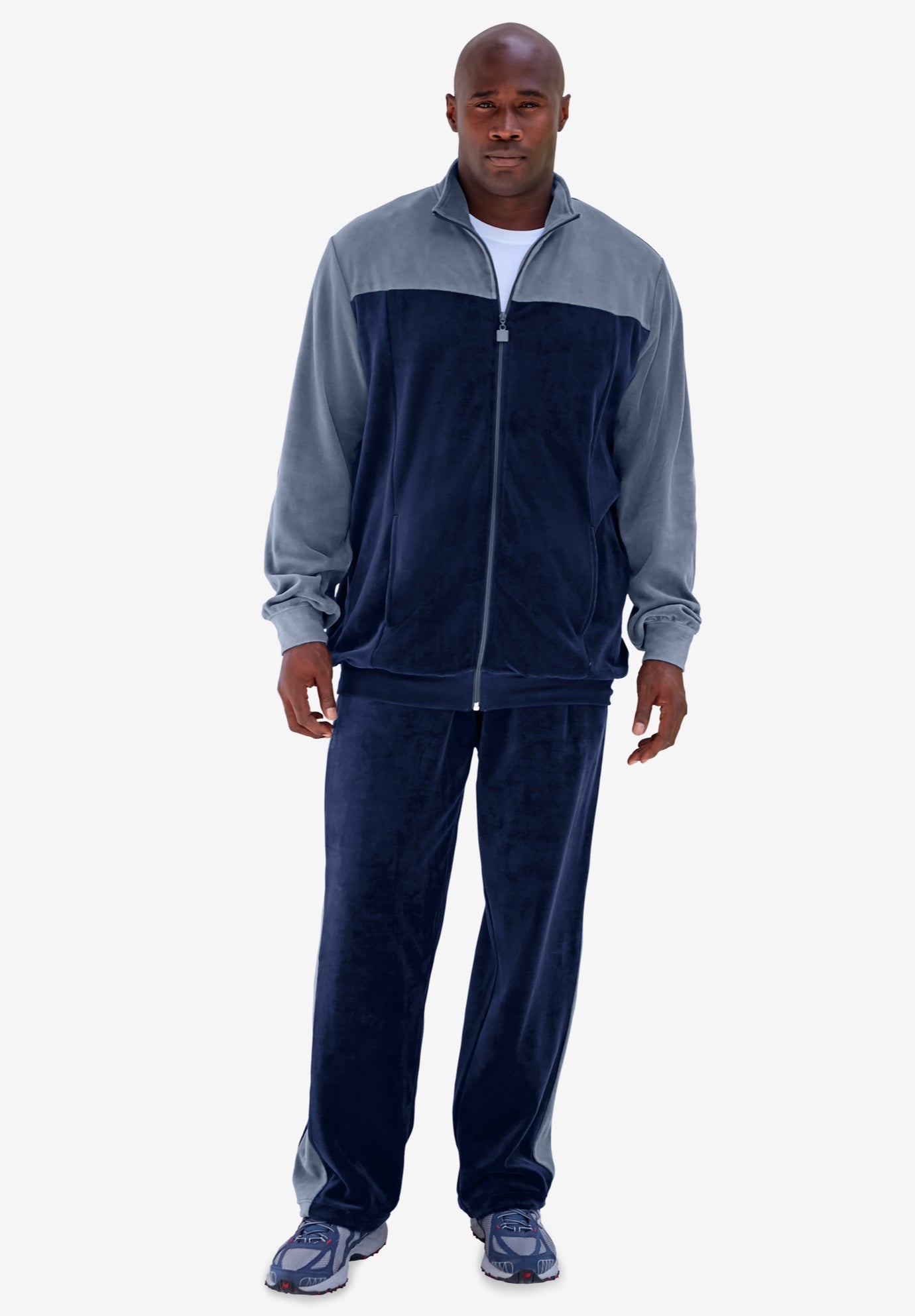 Colorblock Velour Tracksuit image number 0