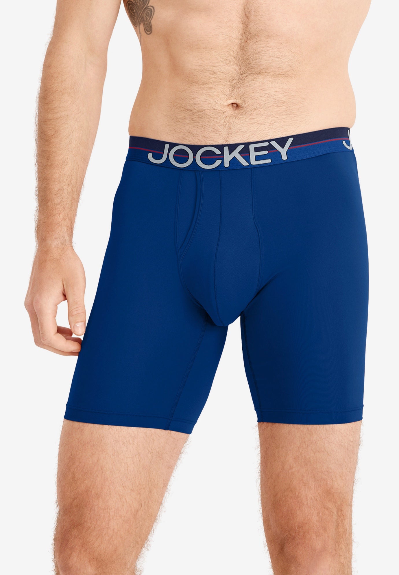 Jockey Infinite Cool Microfiber Stretch 8" Long Leg Boxer Brief - 2 Pack image number 2