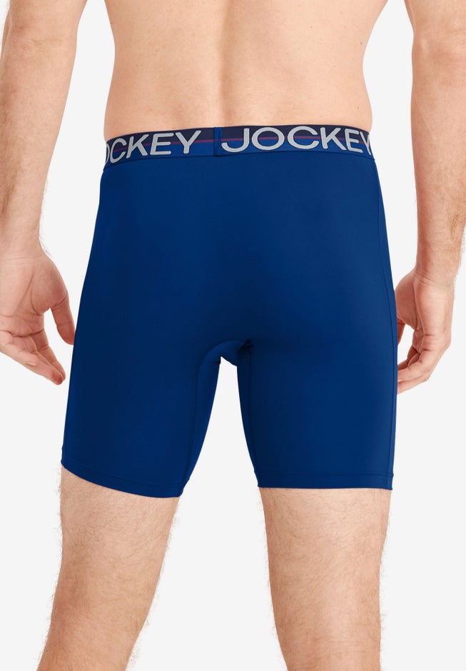 Jockey Infinite Cool Microfiber Stretch 8" Long Leg Boxer Brief - 2 Pack image number 3