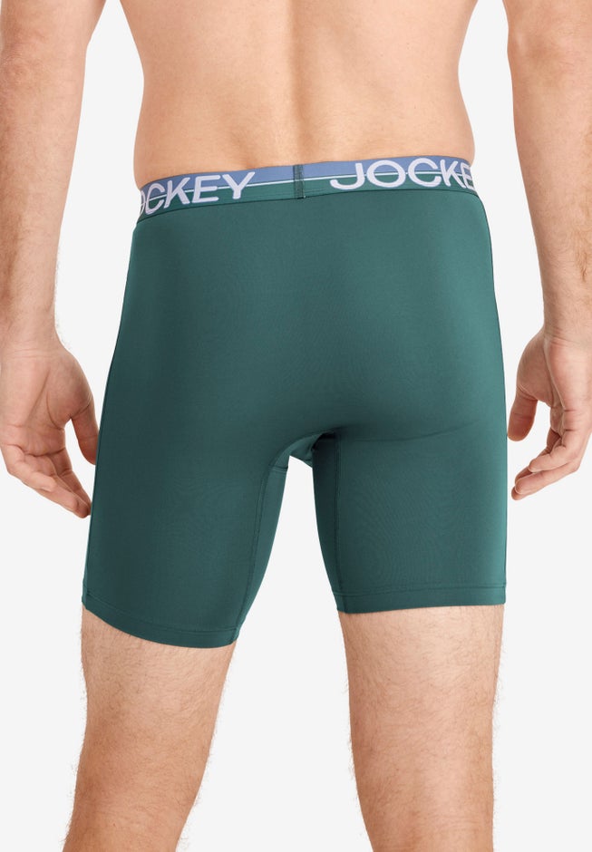 Jockey Infinite Cool Microfiber Stretch 8" Long Leg Boxer Brief - 2 Pack image number 2