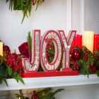 17" Laser Cut Wooden Joy Sign image number null